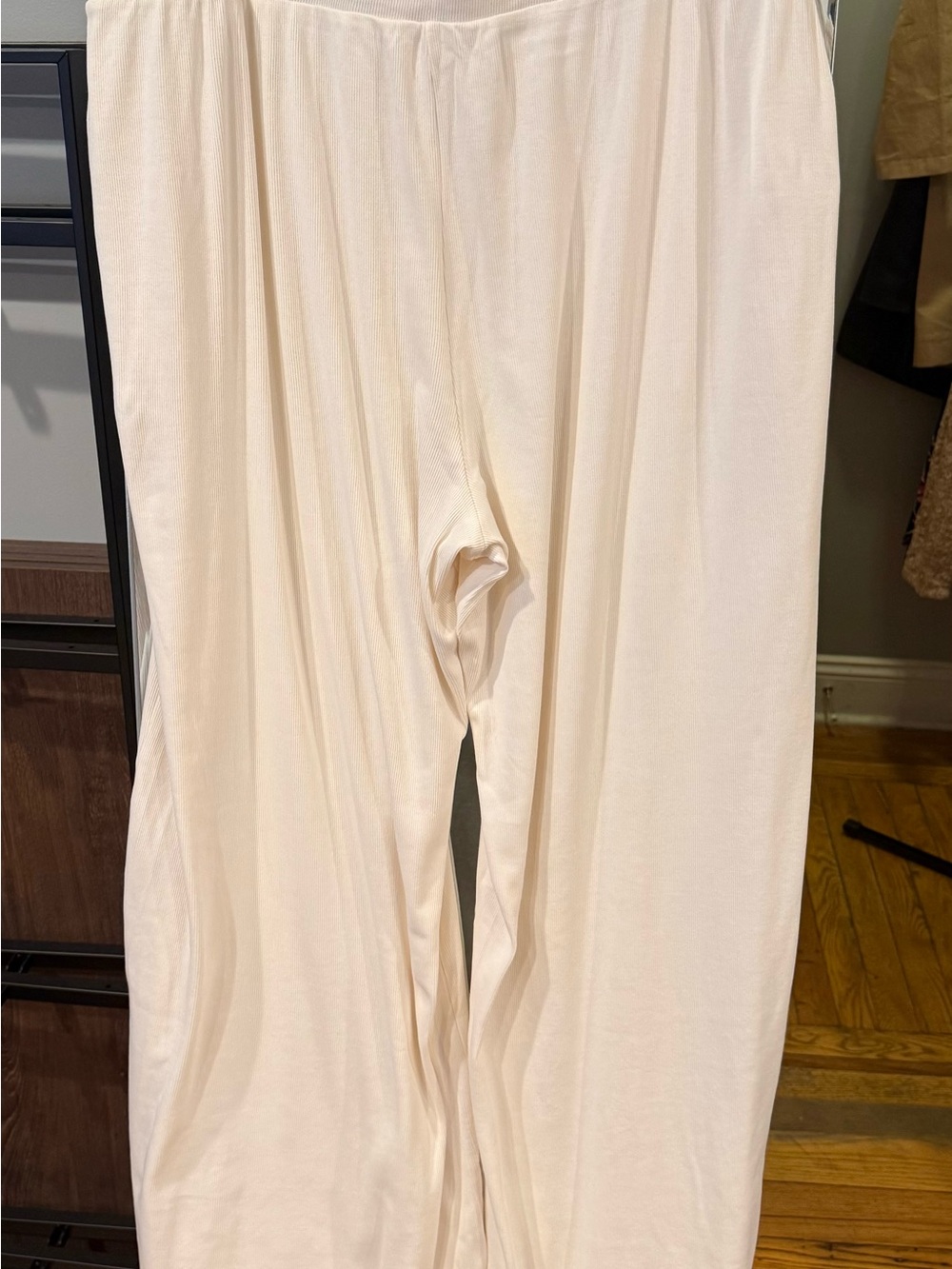 NWOT-PACT ORGANIC DREAM RIB WIDE LEG LOUNGE PANT- XXL -CREAM - Picture 9 of 14